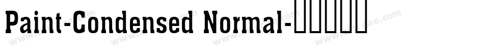 Paint-Condensed Normal字体转换